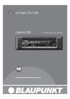 Blaupunkt Cupertino-220 - Owners Manual
